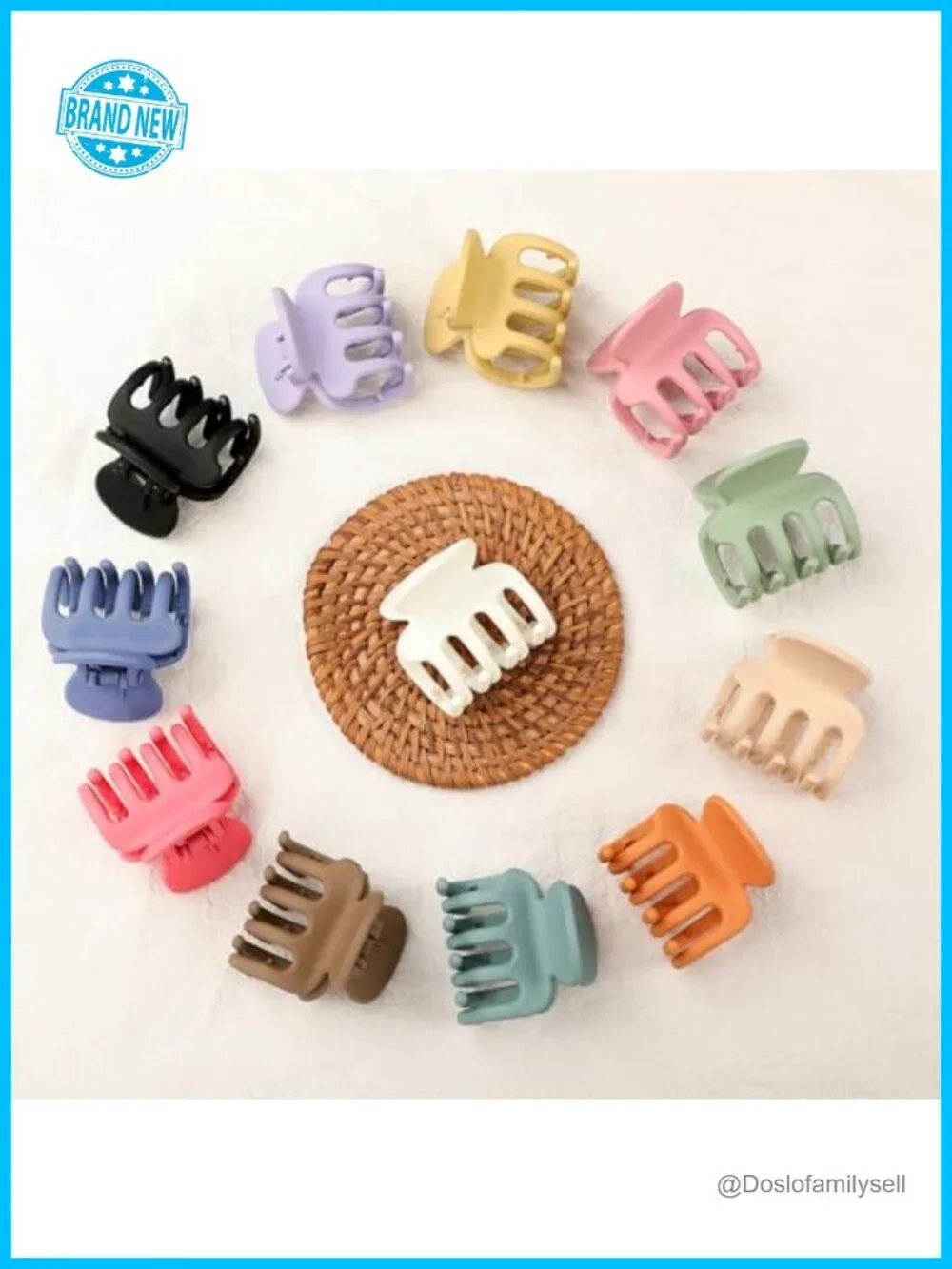 12 Pack Small Claw Clips for Thin and Thick Hair